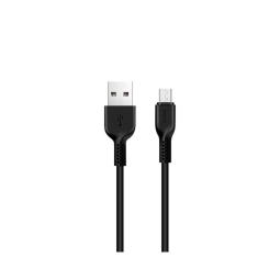 2m, Micro USB - USB kaabel, juhe: Hoco X20 - Must