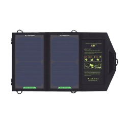 Päikesepaneel, SOLAR, kuni 10W, 2xUSB kuni 10W: Allpowers Solar SP5V10W - Must