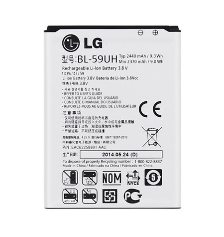 Original Battery BL-59UH - LG Optimus G2 Mini, D315, D320, D618, D620