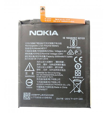 Original Battery HE317 - Nokia Nokia 6, Nokia 7