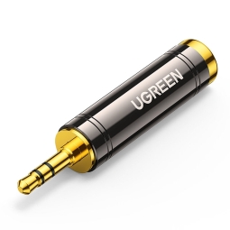 Адаптер: Audio-jack, AUX, 3.5mm, папа - Audio-jack, 6.35mm, мама: Ugreen AV168