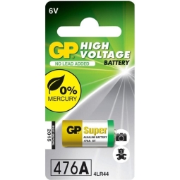 4LR44 alkaline battery, 1x - GP - 4LR44, 476A, V28PX, 4SR44, GP476, PX28, 544, KS28, RPX28, S1325, PX28-S