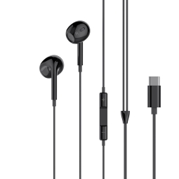 Earphones USB-C plug: Xo Ep74 - Black