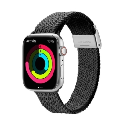 Kellarihm Apple Watch 42-49mm - Punutud: Dux Mixture - Must