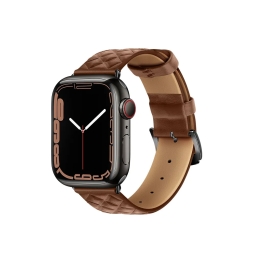 Strap for watch Apple Watch 38-41mm - Leather: Hoco Elegant - Brown