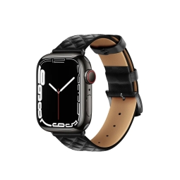 Ремешок для часов Apple Watch 38-41mm - Кожаный: Hoco Elegant - Чёрный