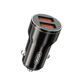 Car charger 2xUSB, up to 2.4A: Xo Cc48 - Black