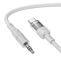 Juhe, kaabel: 1.2m, USB-C - Audio-jack, AUX, 3.5mm: Hoco UPA27 - Hall