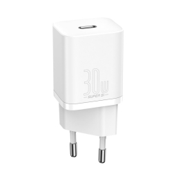 Laadija 1xUSB-C, kuni 30W, QuickCharge: Baseus Super Si - Valge