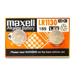 AG10 alkaline battery, 2x - Maxell - AG10, LR54 - SG10, SR54, LR1130, LR1131, 387, 389, 390, 189, V10GA