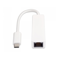 Адаптер: USB-C, папа - Network, LAN, RJ45, мама: Fast Ethernet 100 Мбит/с - Белый