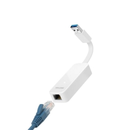 Võrguadapter, üleminek: USB 3.0, pistik - Network, LAN, RJ45, pesa: Gigabit Ethernet 1000 Mbit/s: TP-Link UE300 - Valge