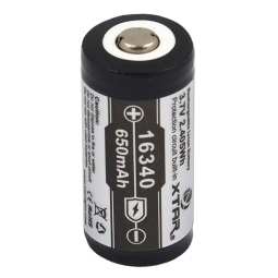 16340, RCR123A литиевый аккумулятор, 1x - Xtar 650mAh, с защитой