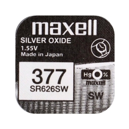 SR626 kellapatarei, 1x - Maxell - SR626, SR66, 377, 376 - SG4, LR626, SR626SW, AG4, LR66, 177