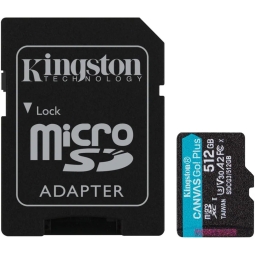 512GB microSDXC mälukaart Kingston Canvas Go! Plus, kuni W90/R170 MB/s