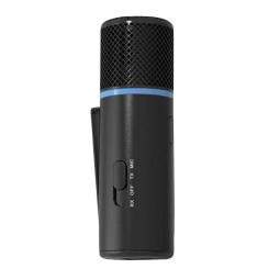 Wireless Microphone Tiktaalik, Bluetooth 5.0, SBC, AAC, up to 10 hours, AUX - Black