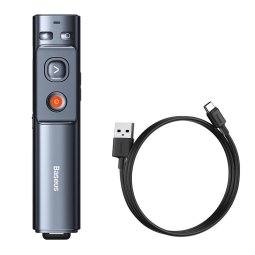 Laser stick, pointer Roheline, presenter, battery 250mAh up to 90 days: Baseus Orange Dot - Gray