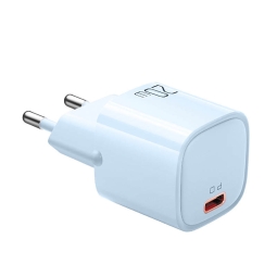 Laadija 1xUSB-C, kuni 20W, QuickCharge kuni 12V 1.67A: Mcdodo Nano Ch402 - Helesinine