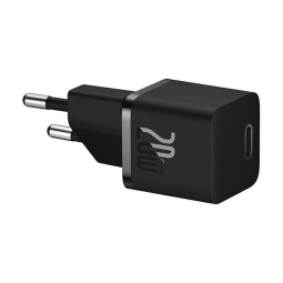 Laadija 1xUSB-C, kuni 20W, QuickCharge kuni 9V 2.22A: Baseus Mini GaN5 - Must