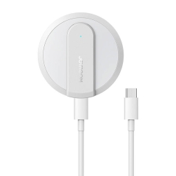 Juhtmevaba laadija, kuni 15W, Magsafe, 1m USB-C kaabel: Joyroom A28 - Valge