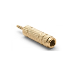 Адаптер, переходник: Audio-jack, AUX, 3.5mm, папа - Audio-jack, 6.35mm, мама, ПРЕМИУМ