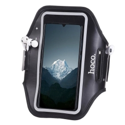 Wristband phone case, armband, to the hand, 6.7": Hoco Bag01 - Black