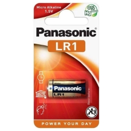 LR1 батарейка, 1x - Panasonic - LR1 - Size N, Lady, MN9100, UM-5 JIS, E90, GP910A, Varta 4001, 4901