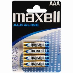 AAA alkaline battery, 4x - Maxell - AAA - LR03, Mizinchikovye, FR03, MN2400, MX2400, MV2400, Type 286