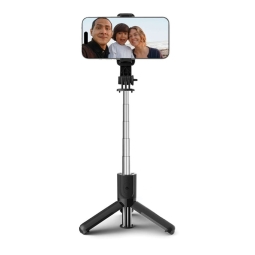 Selfie stick, tripod, up to 72cm, Bluetooth, 132g: Tech L02S - Black