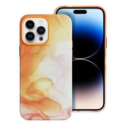 Nahkkaaned iPhone 14 Pro Max - Oranž