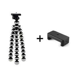 Action camera tripod, leg 16cm, Mini Octopus + telefonile raam