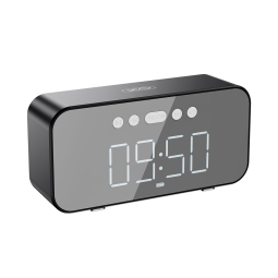 Wireless Bluetooth speaker, 5W, FM, MicroSD, AUX, battery 1200mAh up to 6 hours, Alarm clock: Xo F41 - Black