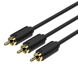 Cable: 1.5m, 3x RCA audio-video, PREMIUM