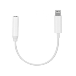 Adapter: Lightning, iPhone, iPad, male - Audio-jack, AUX, 3.5mm, female