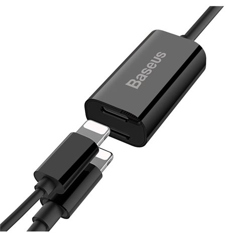 Baseus adapter: 0.10m, Lightning, iPhone, iPad, male - 2x Lightning, iPhone, iPad, female