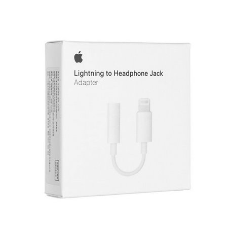 Apple adapter, üleminek: Lightning, iPhone, iPad, male - Audio-jack, AUX, 3.5mm, female