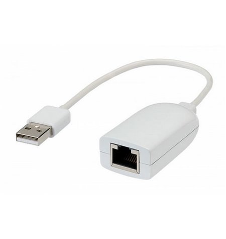 Võrguadapter, üleminek: USB 2.0, male - Network, LAN, RJ45, female: Fast Ethernet 10/100