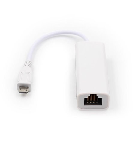 Võrguadapter, üleminek: Micro USB, male - Network, LAN, RJ45, female: Fast Ethernet 10/100