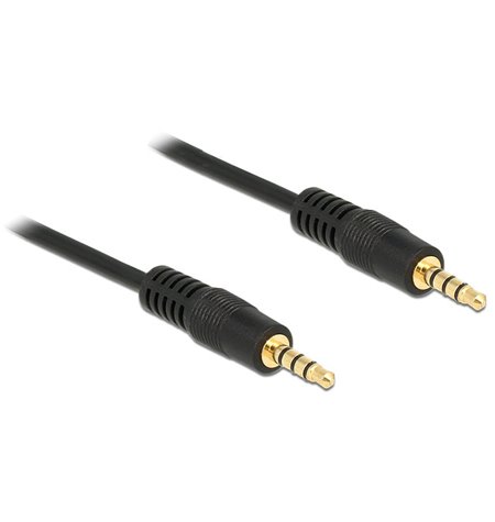Cable: 2m, 4pin Stereo, Audio-jack, AUX, 3.5mm