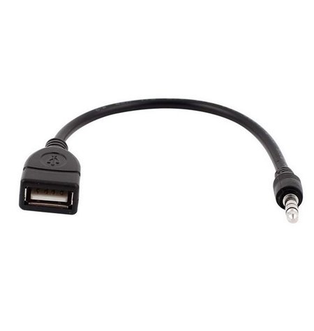 Adapter: 4pin, Audio-jack, AUX, 3.5mm, male - USB, female