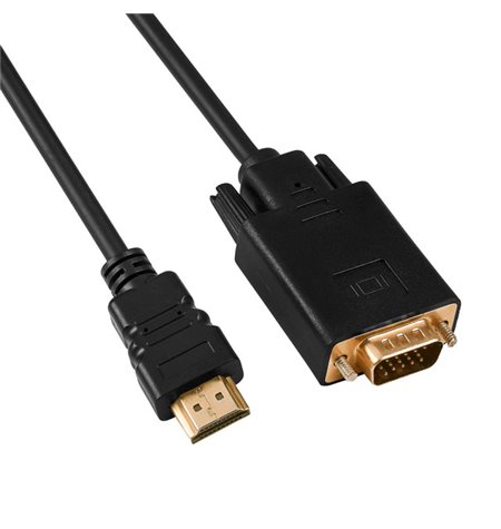 Cable: 1m, HDMI - VGA, D-Sub