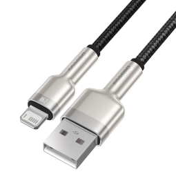 1m, Lightning - USB cable: Baseus Cafule Metal - Black