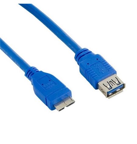 Juhe, kaabel: 3m, USB 3.0, female - Micro USB 3.0, male