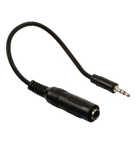 Adapter, üleminek: 0.15m, Audio-jack, AUX, 3.5mm, male - Audio-jack, 6.35mm, female