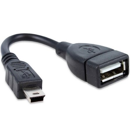 Adapter: 0.1m, USB, female - Mini USB, male