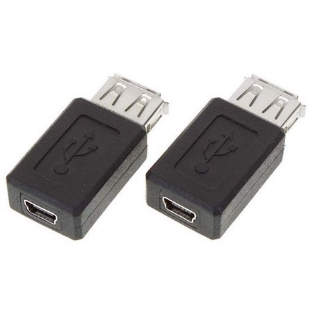 Adapter: USB, female - Mini USB, female