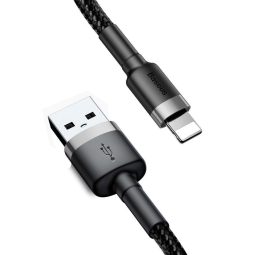 3m, Lightning - USB cable: Baseus Cafule - Black