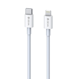 1m, Lightning - USB-C kaabel, juhe, kuni 20W: Devia EA271 - Valge