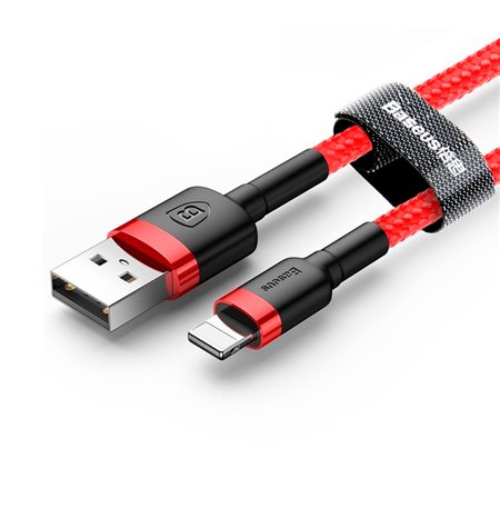 Baseus juhe, kaabel: 0.5m, Lightning - USB kaabel, juhe: Baseus Cafule - Punane