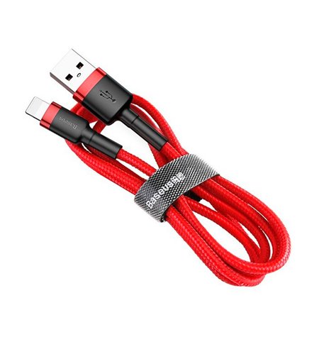 2m, Lightning - USB kaabel, juhe: Baseus Cafule - Punane